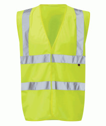 Hi Viz Waistcoat Flame Resistant Finish