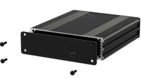 Obudowa urządzeń elektronicznych, Aluminium, Czarny, 80 x 108.5 x 30mm, RS PRO