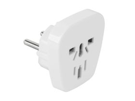 Złącze adapter sieciowy AC wtyk PL- gniazdo uniwersalne (J39-9)