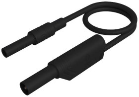 Hirschmann Test & Measurement MAL S WS-B 50/2,5 sw Przewód pomiarowy bezpieczny złącze żeńskie bezpieczeństwa 4 mm złącz