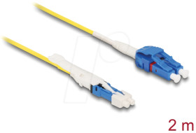 88306 Fiber optic cable, CS / LC Duplex UPC, OS2 Uniboot 2 m