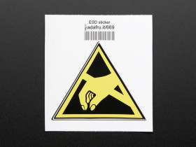 Adafruit ESD (Electrostatic discharge) - Sticker
