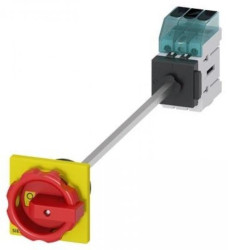 Rozłącznik główny/awaryjny 3P 16A 7,5kW AC23A 400V montaż na płycie otwór centralny 22.5 mm pokrętło 3LD3048-0TK53