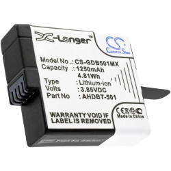 CS Cameron Sino GDB501MX Camera Battery 3.85V 1250mAh Replaces Models