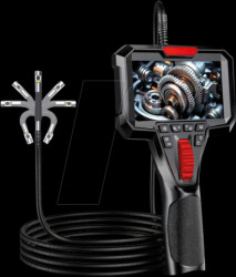 GL9172D Digital endoscope, with 4.3'' HD monitor, Ø 6.5 mm, dual camera