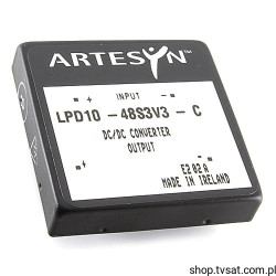 LPD10-48S3V3-C DC-DC 72V to 3.3V 2A THT ARTESYN