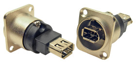 Złącze Firewire 2-pinowe Montaż na panelu Żeński RS PRO