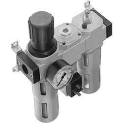 FRL, Ręcznie, 1/2 in G, 40 μm, FRC Zintegrowany manometr, 16 bar, Festo
