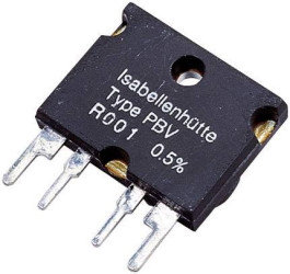 Rezystor pomiarowy 0.1 Ω 10 W (D x S x W) 22 x 4 x 17 mm Isabellenhütte PBV 0,1 1 szt.