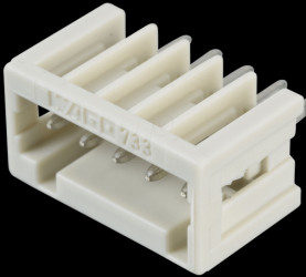 733-335 Print pin header, micro, RM 2.5, straight, 5-pin