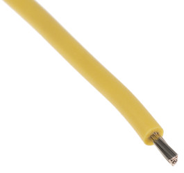 Przewód montażowy 0,75 mm² Żółty Lapp Silikon 18 AWG 300 V dł. 100m 19/0,25 mm +180°C