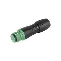 Binder 99 9206 070 03 Female Cable Mnt 3 Pin Green Code with Solder Termination