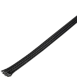 Oplot poliestrowy fi: 6mm (3,2-10mm) odporny na temperaturę pracy do 125C czarny JDD / 200 m /