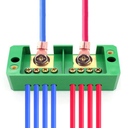 Rozdzielacz 2 fazowy listwa 2/8 szyna 2wej/8wyj 30A 660V