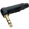 6,3 wtyk stereo kątowy czarny na kabel NTR-NP3RX-B NEUTRIK