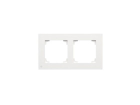 SIMON 55 Ramka 2 podwójna LINE antybakteryjny biały mat TR2/AB111 KONTAKT SIMON