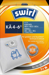 2154 3 swirl® fleece KÄ 4-6 vacuum cleaner bags