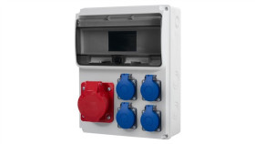 Rozdzielnica Ulisse 11M - Gniazda 16A 5P, 4X230v /11 Modułów/