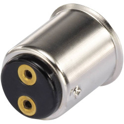 TRU COMPONENTS 1243988 Bulb holder Socket for mini bulbs BA15d Solder tag
