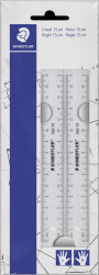 562 152 PB Ruler 15 cm, transparent, pack of 2