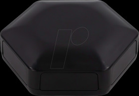 CBHEX1-60-BK Hex-Box IoT housing with 6 solid wall elements, black