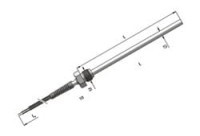 SONTP-TP371K6-100 Sonda typu K, w osłonie z gwintem - pomiar temperatury w cieczach i gazach - zakres: –40°C...+400°C, dł. sondy