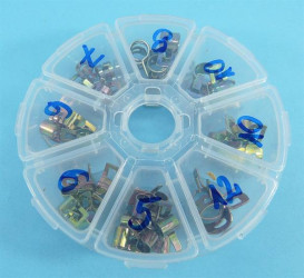 OPASKA SPRĘŻYNOWA 5-12mm 44szt ZESTAW