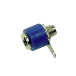 Gniazdo bananowe 4mm niebieskie.