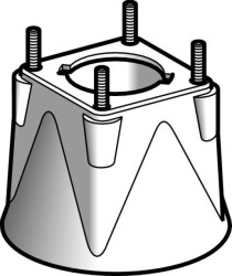 Osłona ochronna XAC-B, do przyc. grzybk. awar. zat., montaż od spodu XACB982