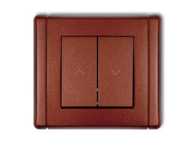 FLEXI Wyłącznik żaluzjowy z podtrzymaniem brązowy metalik 9FWP-88 KARLIK