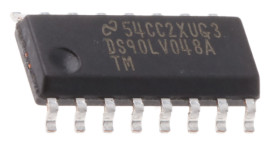 Odbiornik LVDS, 16-Pin , SOIC, wejście: LVDS, l. elementów: 4, 400MBps, 3 → 3,6 V,