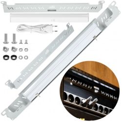 Panel LED 5W 405lm do szafy RACK 19" 1U szary