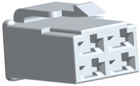 Obudowa do konektorów zaciskanych Wtyczka 4-pinowe Naturalny 22.9mm