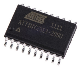 Mikrokontroler Microchip ATtiny2313 SOIC 20-pinowy Montaż powierzchniowy AVR 2 kB 8bit CAN: 20MHz RAM:128 B Ethernet: