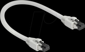 80556 Cat.8.1 patch cable, S/FTP, 0.25m, gray