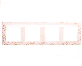 VALENA LIFE Ramka poczwórna krem fantazja 754114