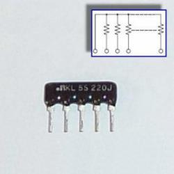 Drabinka rezystancyjna 4x 33K 5-pin