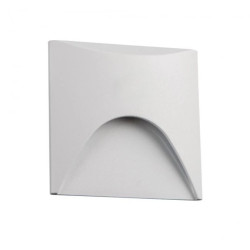 Oprawa przyschodowa LED kwadratowa EXIN LED L W-WW 2.5W 220-240 AC 50lm kl.I IP65 ciepła 3000K biały 39126