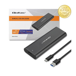 Obudowa Na Dysk M.2 SSD QOLTEC USB-C kieszeń HDD