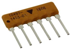 VTF (Custom) Conformal, Single In-Line Thin Film Resistor, Through Hole Network (Custom)