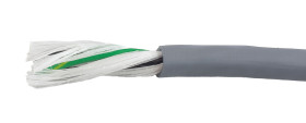 Control Cable liczba żył 3 0,2 mm² Nieekranowany Alpha Wire średnica zew 4.19mm Szary
