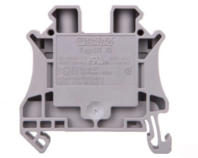 Listwa zaciskowa przepustowa 2-przewodowa 0,5-16mm2 szara UT 10 3044160