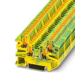 Złączka szynowa przewodu ochronnego 4-przewodowa PTV 2,5-QUATTRO-PE z zaciskami Push in /50szt./