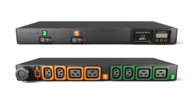 Vertiv MG01D1R1-08P443-3PS6C2H10-S, Regulowany, 1U, Poziome, Czarny, LED, 8 x gniazdo sieciowe