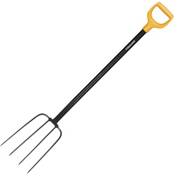Fiskars 1070674 Compost Fork 22 Cm Width D-Grip Garden Tool