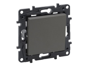 NILOE STEP Wyłącznik zwierny przycisk 6A stalowy 863409 LEGRAND