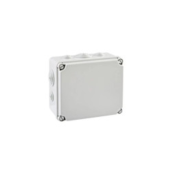IP65 Puszka hermetyczna LIGHT 167x191x100 pokrywa pełna, z dławicami (6xM25, 4xM40)