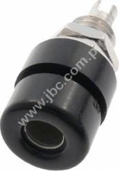 BIL 30 SW Gniazdo izolowane 4mm, mont.M6, lutowane, 32A, czarny, Hirschmann, 930166100, BIL30SW