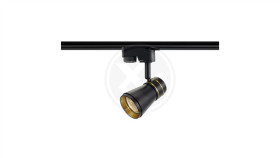 Reflektor Szyna 1-Faza Gu10 Silvio Gold 60Mm Czarn