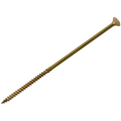 ForgeFix SPE6240Y Spectre&#x2122; PZ Compatible Wood Screw CSK ZYP 6.0 x 240mm Box 100